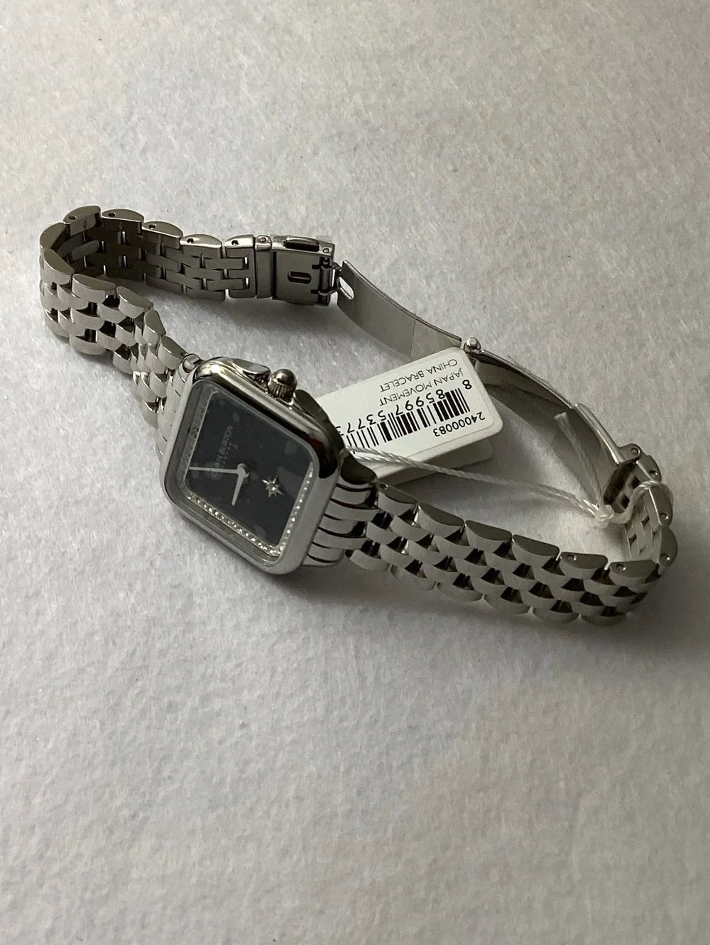 Olivia Burton London Grosvenor Silver Stainless Steel Watch 28mm